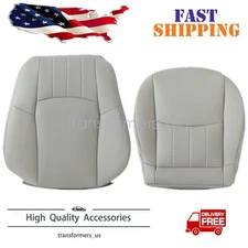 For 2006 2007 Benz C280 Driver or Passenger Side Perf Leather Seat Cover Gray