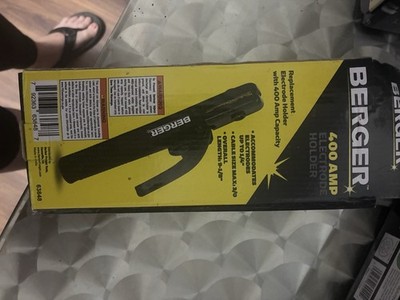 Berger 400 Amp Electrode Holder 63848 Heavy Duty Grooved Jaw