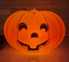 Pumpkin Jack O Lantern Slim Blow Mold Light Up 10" x 7" Indoor Blinky Products