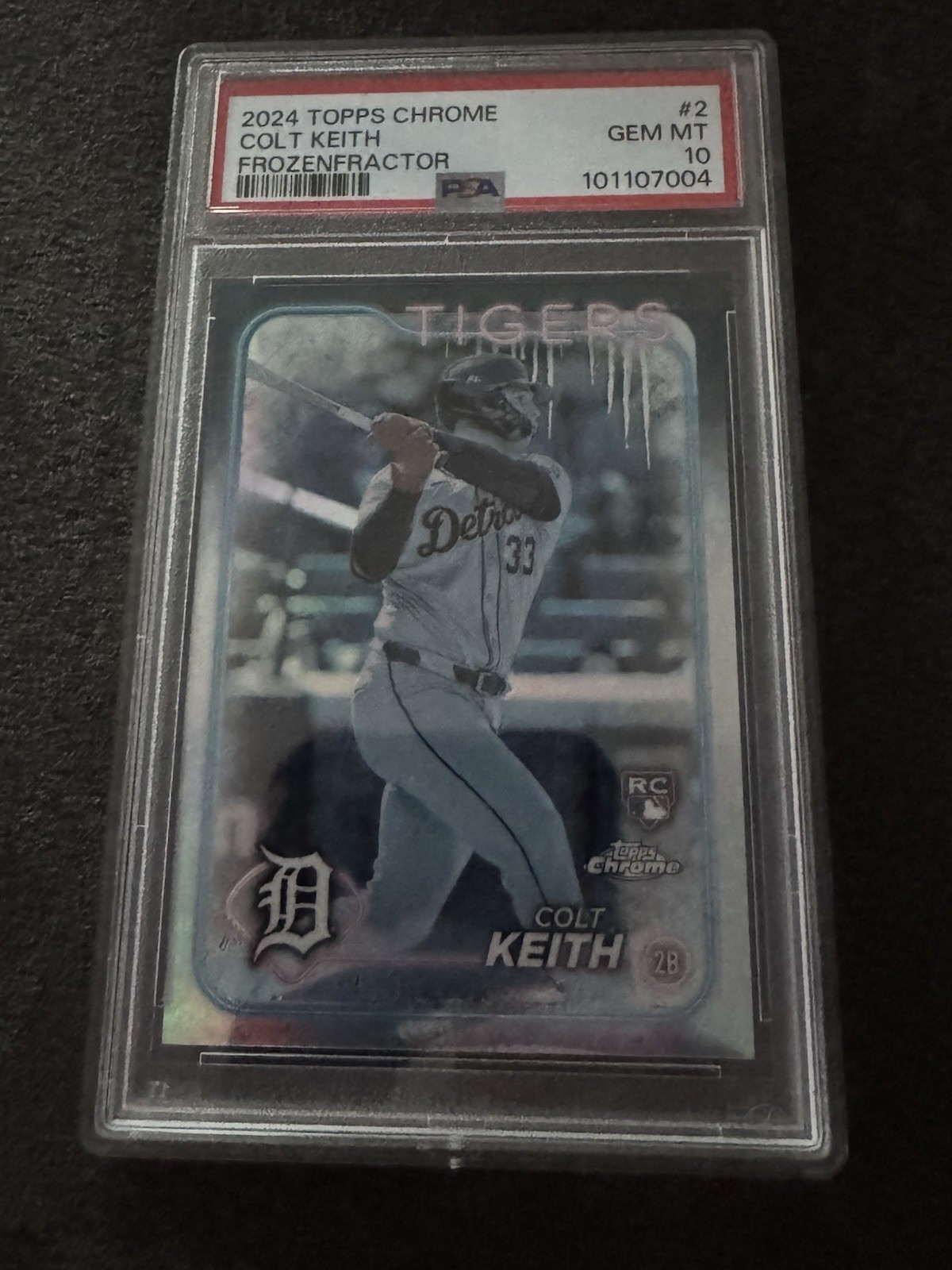 2024 Topps Chrome #2 Colt Keith FrozenFractor -4/0 RC - PSA 10