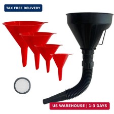 5 Pcs Plastic Oil Funnels For Automotive Use Set Large Flexible Fuel Funnel Wi 5 Pcs Plastic Oil Funnels For Automotive Use Set Large Flexible Fuel Funnel Wi