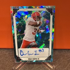 2024 Leaf Metal Omar Cooper Jr. Auto Crystal Water #2/3 Indiana Hoosiers