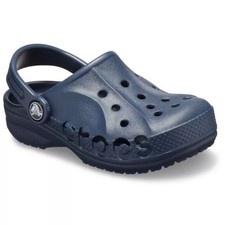Crocs Toddler Kids Baya Clogs in Navy Blue