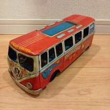 Vintage Japanese Tin Toy Masudaya Wagen Bus 23cm Vehicle Collector Model