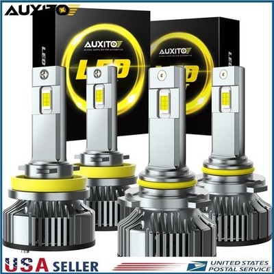 60000LM 9005 H11 LED Combo Headlight Bulbs for Peterbilt 579 389 High Low Beam M