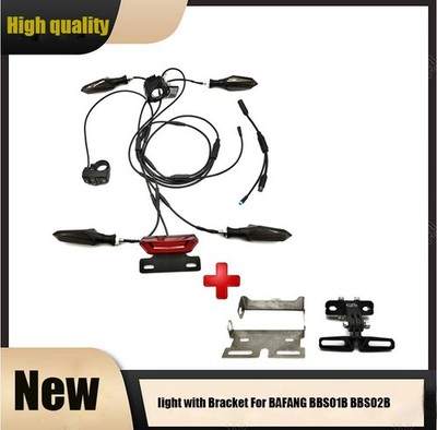For BAFANG BBS01B BBS02B Turn Signal Rear Kit - 36V 48V 60V, Bracket Included