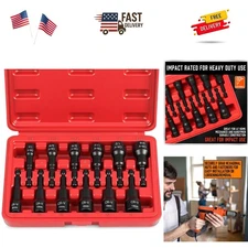 Versatile 12-Piece Magnetic Nut Driver Set - Complete Impact Power Tool Kit
