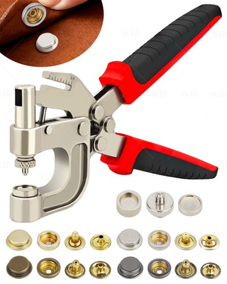 #ad Snap Button Tool Kit Heavy Duty Snap Fastener Tool with Built in Hole Punch... $64.79