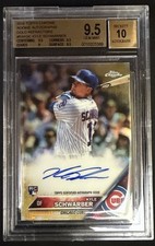 2016 Topps Chrome RC Auto Kyle Schwarber BGS 9.5/10 Gold Refractor /50 #RA-KSC