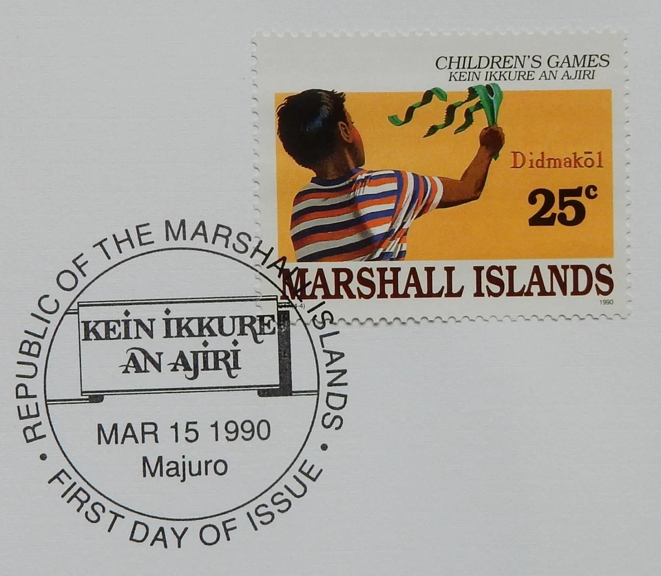 Set of 4 First Day of Issue Stamped Envelopes 1990 - Children's Games - Image 3 of 4