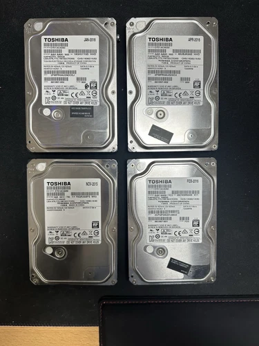4x TOSHIBA DT01AC050 500GB SATA HDD Tested Working