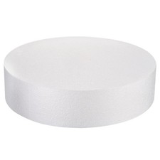 MECCANIXITY Round Foam Cake Dummy 4 Inch x 16 4 x 16 Inch, White