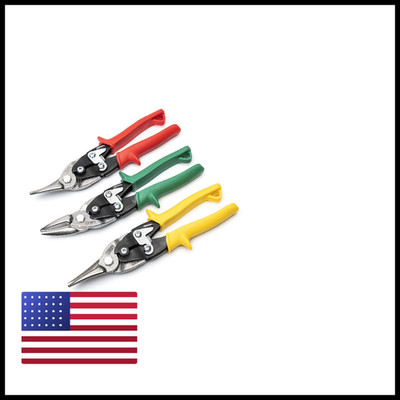 Crescent Wiss 3 Piece Metalmaster Compound Action Aviation Snip Set -