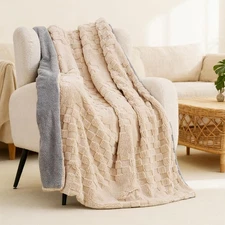 Heated Blanket 50x60 Inch Electric Blanket Throw Blanket with 6 Heat Settings an