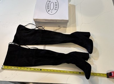 Steve Madden Norri Black Over The Knee High Heel Boots Womens Size 7.5