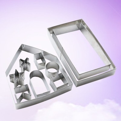 10 PCS Biscuit Molds for Baking Gingerbread Cake Christmas Mould