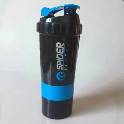 3 Layer Protein Shaker Bottle Sports Fitness Milkshake Mixer Cup Large Capacity