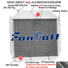 Fit 1951-1957 International Harvester L/R/S Series TRUCK Aluminum Radiator 4 Row