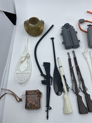 60年代　GIJOE GIジョー 通信機　火炎放射器　Ｍ１ガーランドセット Vintage 1960s GI JOE Accessories Parts & Pieces Lot Guns Skies