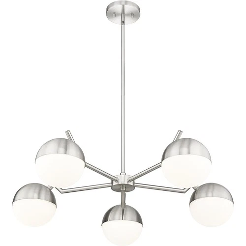 Z-Lite 7517-5BN Realm Sphere Chandelier Brushed Nickel - Picture 4 of 8
