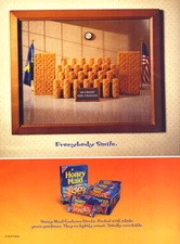 Nabisco Honey Maid Grahams Sticks Everybody Smile Vintage Print Ad 2005