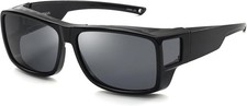 Polarized Fit Over Glasses Sunglasses Wrap Around With Side Shields UV400
