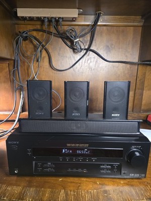 SONY STR K750P Control Center Receiver W/ Speakers, No R Speaker No Sub Tested
