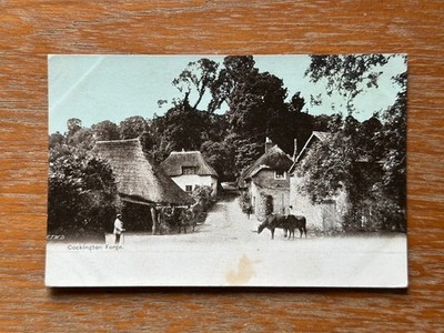 Antike Postkarte Cockington Forge Torquay Devon zierliche Serie ETW Dennis Unposte