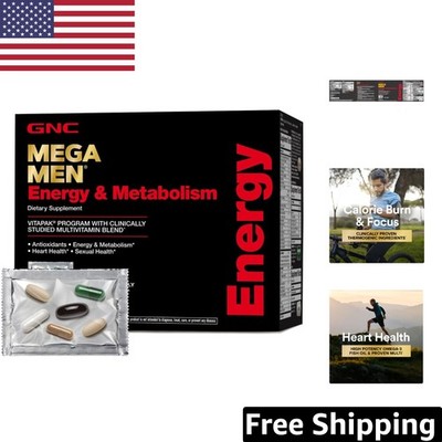 30 Daily Packs of Mega Men: Energizing Multivitamin Blend with Thermogenic Boost