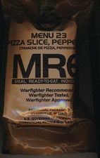 PORT OFFERT Rare Ration combat USA MRE MENU 23 PIZZA PEPPERONI Emb. 2024