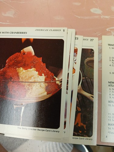 Betty Crocker Recipe Card Library B American Classics 27 CARDS ONLY Full B Set - Picture 4 of 4
