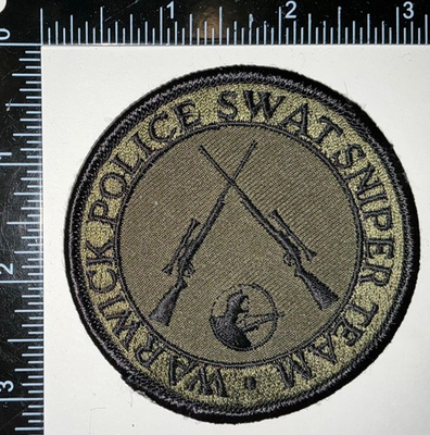 #ad #ad VINTAGE OBSOLETE Warwick Rhode Island RI SWAT Sniper Team Police Patch $12.00