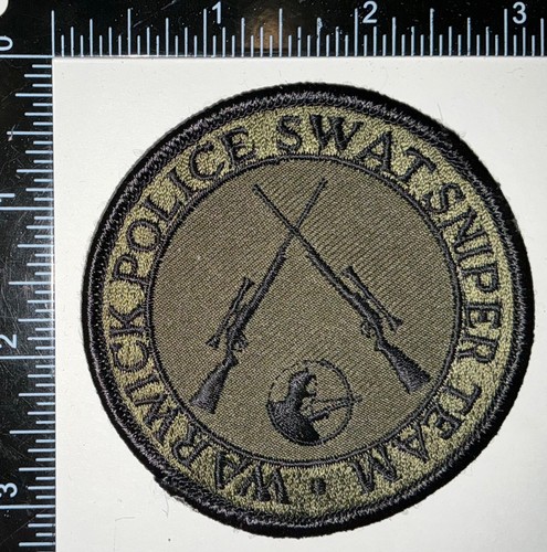 VINTAGE OBSOLETE Warwick Rhode Island RI SWAT Sniper Team Police Patch