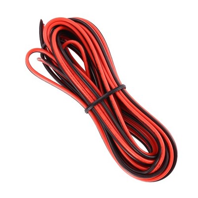 2X(20  PRO 3 METER ROT SCHWARZ ZIP WIRE AWG KABEL  GROund STRANDED COPPER C7308