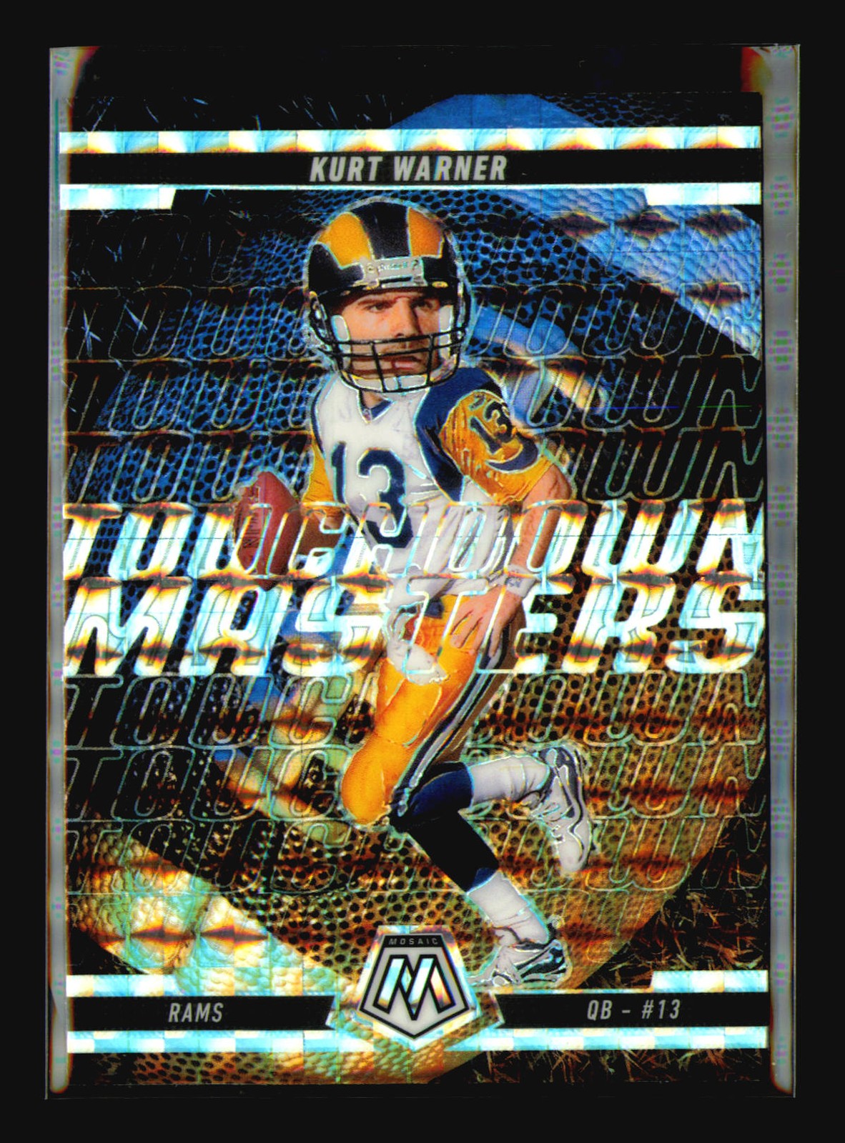 2025 Panini Mosaic #19 Kurt Warner Touchdown Masters Mosaic