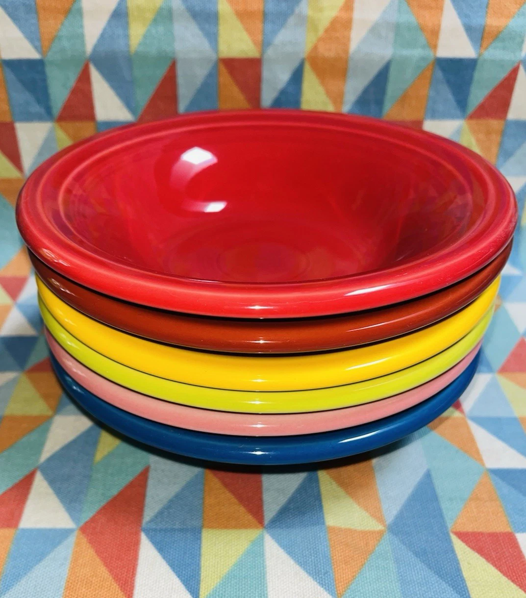 NEW mix set 6 FIESTA stacking cereal 11 oz fruit BOWLS FIESTAWARE free shipping