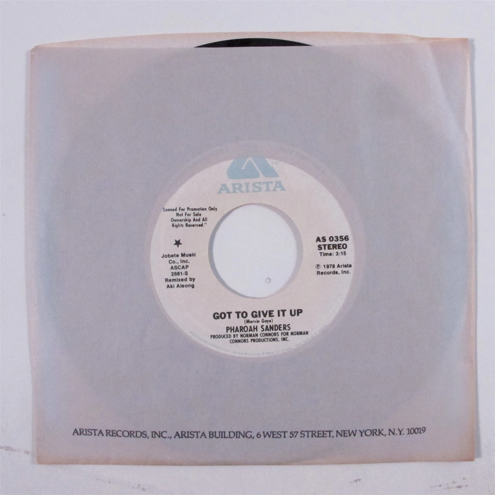Funk Soul Jazz 45 PHAROAH SANDERS Got To Give It Up ARISTA VG+ promo HEAR c