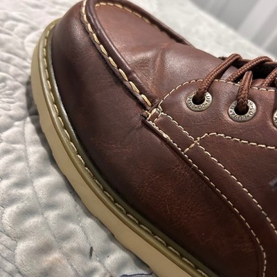 Lugz Mens Grotto II Moc Toe Boots Brown Monterey Wedge Sole  display picture 1