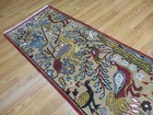 Turkish Oushak(Tree Of Life) Birds Multicolored Handmade Bohemian Rug 2.6x8 Ft — photo 3