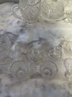 VINTAGE CLEAR GLASS MINIATURES FOR CHILD'S PLAY IN KITCHEN LOT OF 15 PIECES — photo 4
