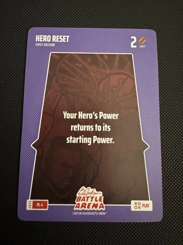 Bo Jackson Battle Arena Hero Reset First Edition 2025 Trading Card #PL-4