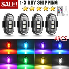 Rgb Led Car Ambient Lights Rechargeable Wireless Car Light With Remote Control