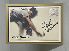 2000 Fleer Greats of the Game Jack Morris Autograph Tigers Baseball Card