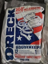 ORECK Housekeeper Canister Vaccum Disposable Cleaner Bags PKBB12DW 12 Pack NEW