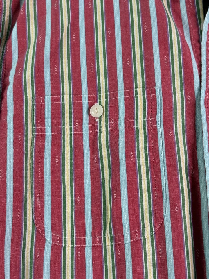 Camisa Polo Ralph Lauren Para Hombres Mediana Roja Suroeste Barbilla Correa Camisa de Trabajo Foto 3 de 4
