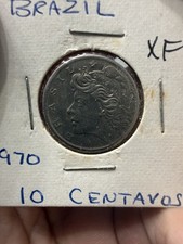 1970 Brazil 10 Centavos Coin - XF