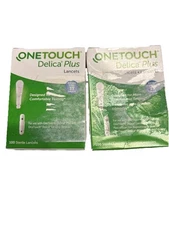 OneTouch Delica Extra Fine 33 Gauge Lancets 2 Count = 200 Lancets) 06-30-2026 +