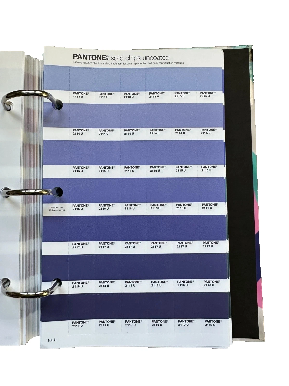 Pantone Solid Uncoated Chips Book PMS Color Reference GP1608N For