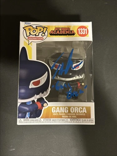 Tyler Walker Signed My Hero Academia #1331 Gang Orca Funko POP (OCCM Auth)
