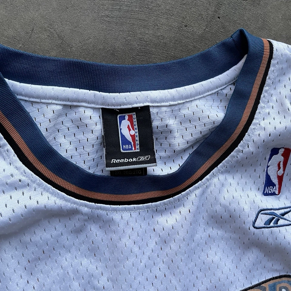 Camiseta deportiva de baloncesto Reebok Washington Wizards Gilbert Arenas NBA talla 2XL blanca Foto 3 de 4